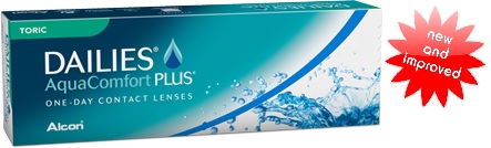 Dailies Aqua Comfort Plus Toric contact lenses